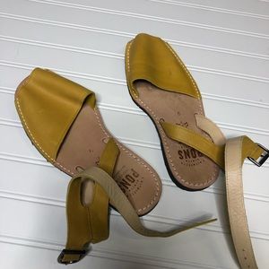 Mustard sandals